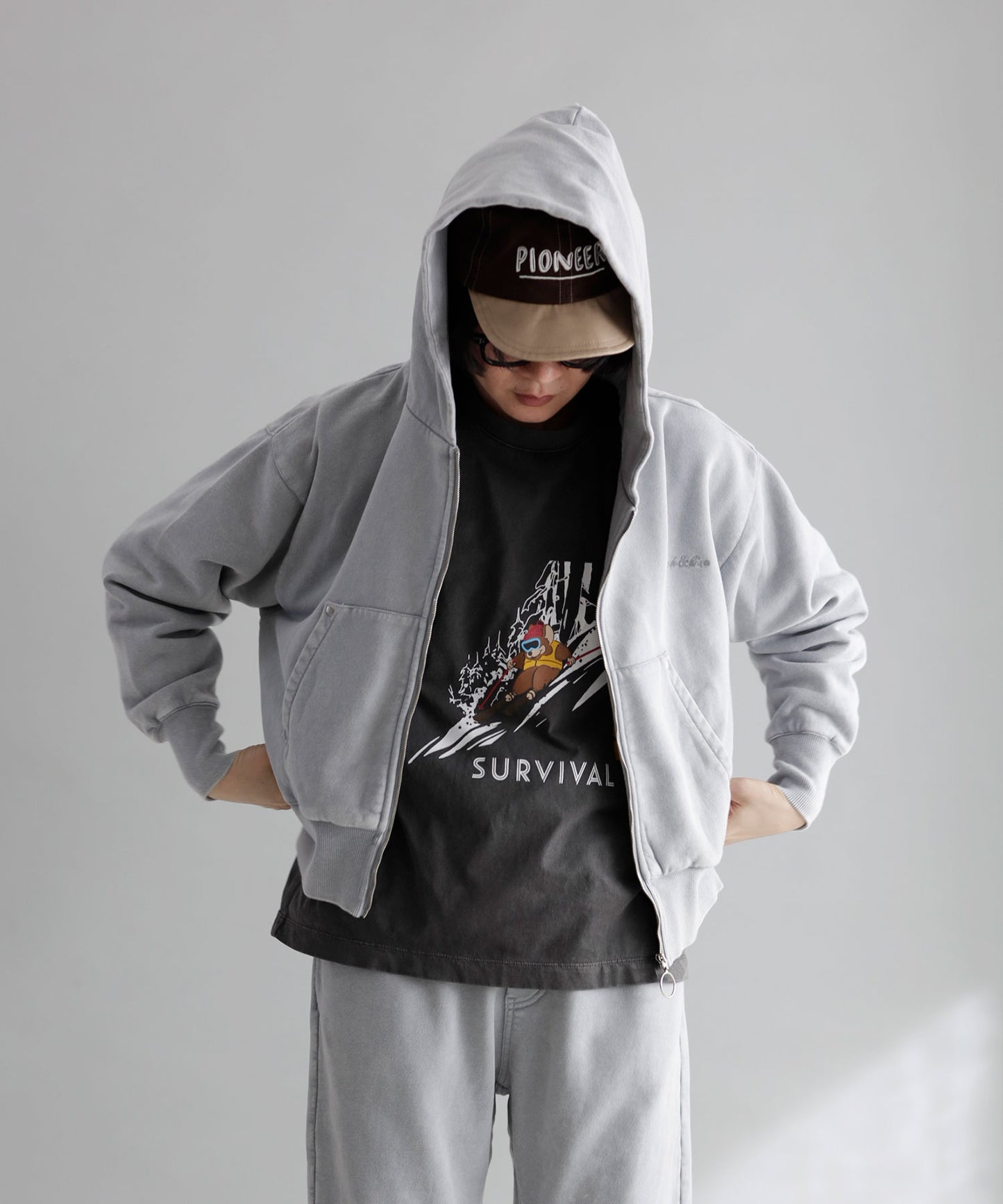 《環境配慮素材》OG TERRY LOOP CLOUDY DYE PARKA［85-145cm］セットアップ対応