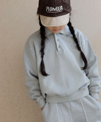 《環境配慮素材》OG TERRY LOOP VINTAGE DYE  POLO［85-145cm］セットアップ対応