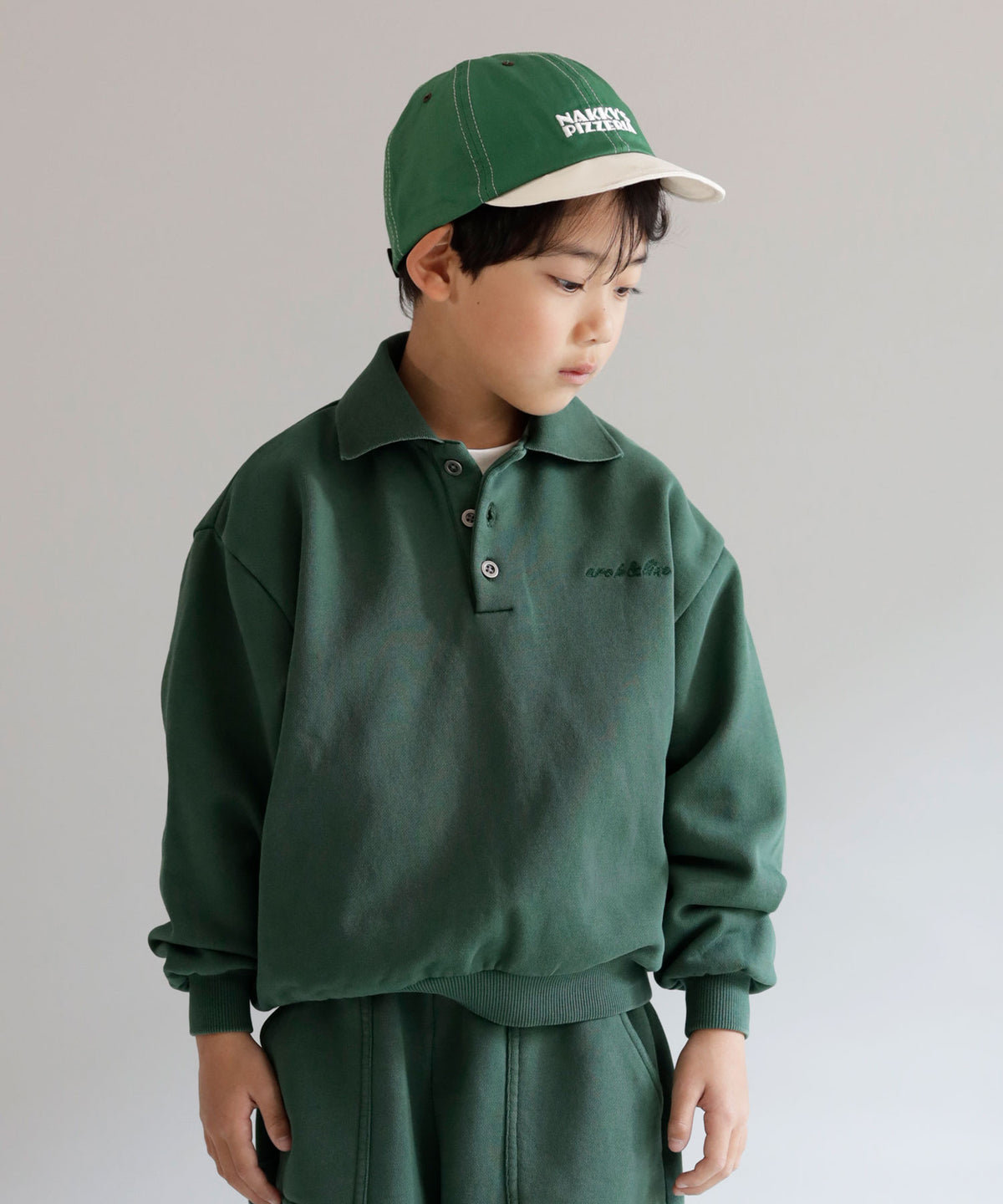 《環境配慮素材》OG TERRY LOOP VINTAGE DYE  POLO［85-145cm］セットアップ対応