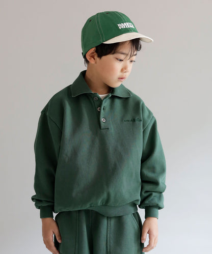 《環境配慮素材》OG TERRY LOOP VINTAGE DYE  POLO［85-145cm］セットアップ対応