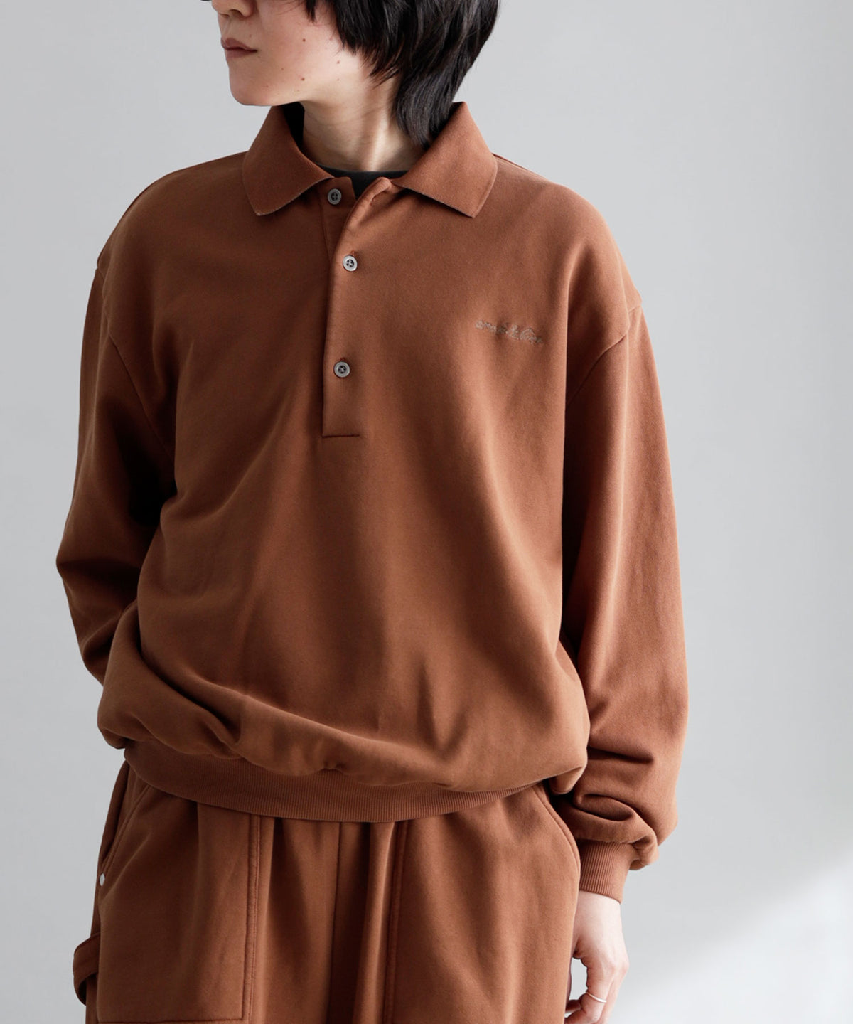 《環境配慮素材》OG TERRY LOOP VINTAGE DYE  POLO［85-145cm］セットアップ対応