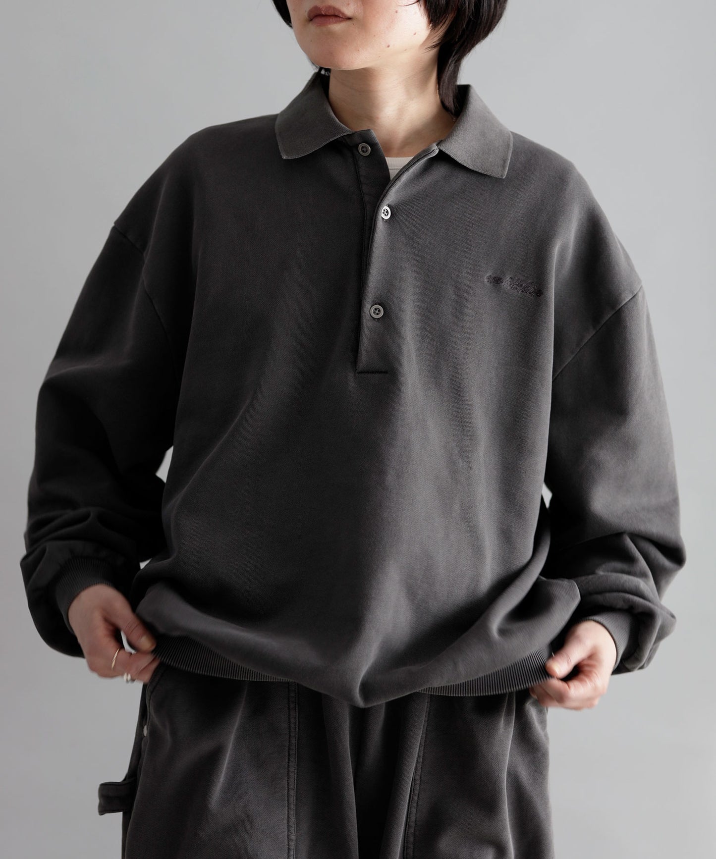 《環境配慮素材》OG TERRY LOOP VINTAGE DYE  POLO［85-145cm］セットアップ対応