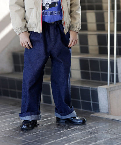 CREW WIDE DENIM PANTS［145-175cm］