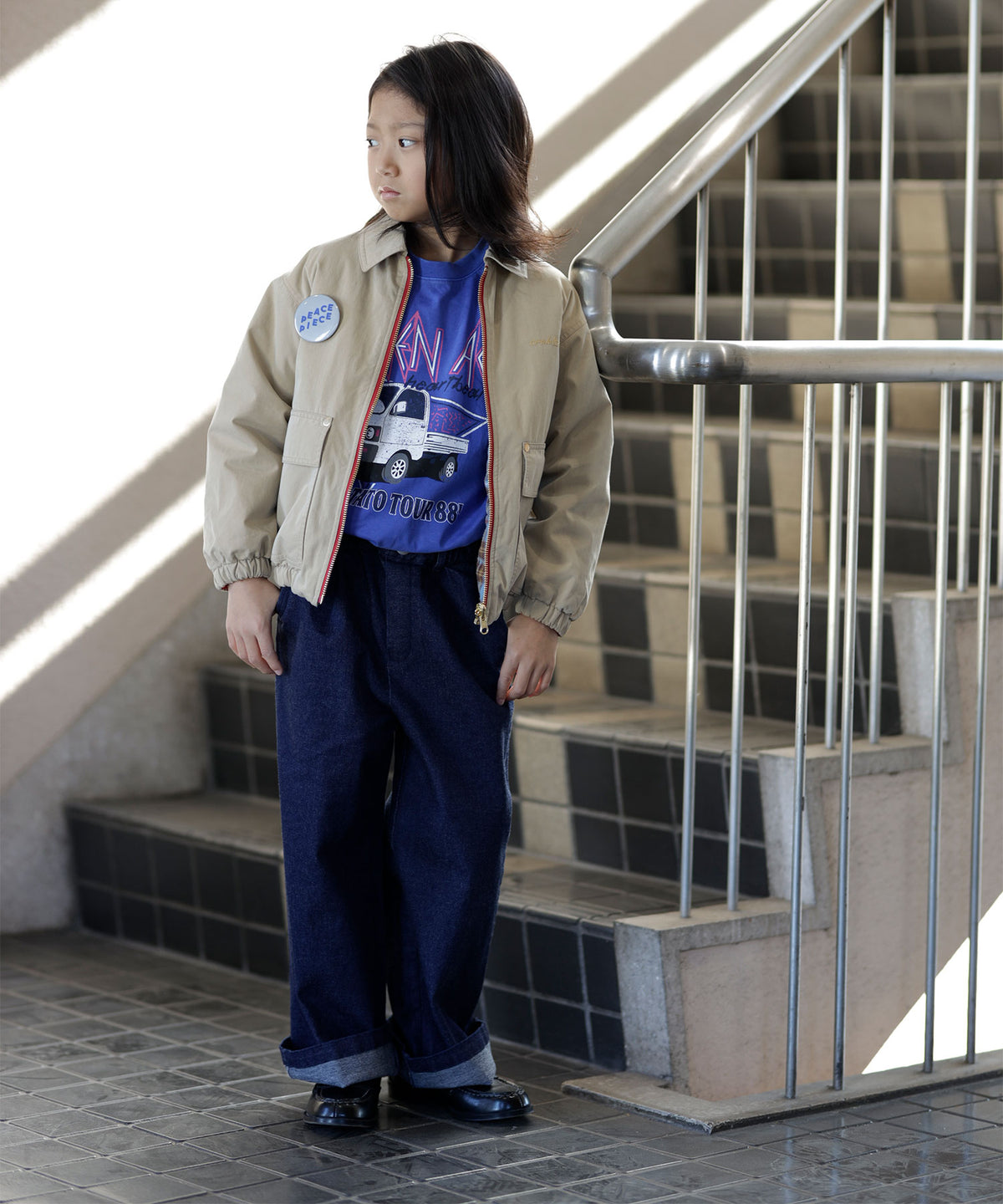 CREW WIDE DENIM PANTS［145-175cm］