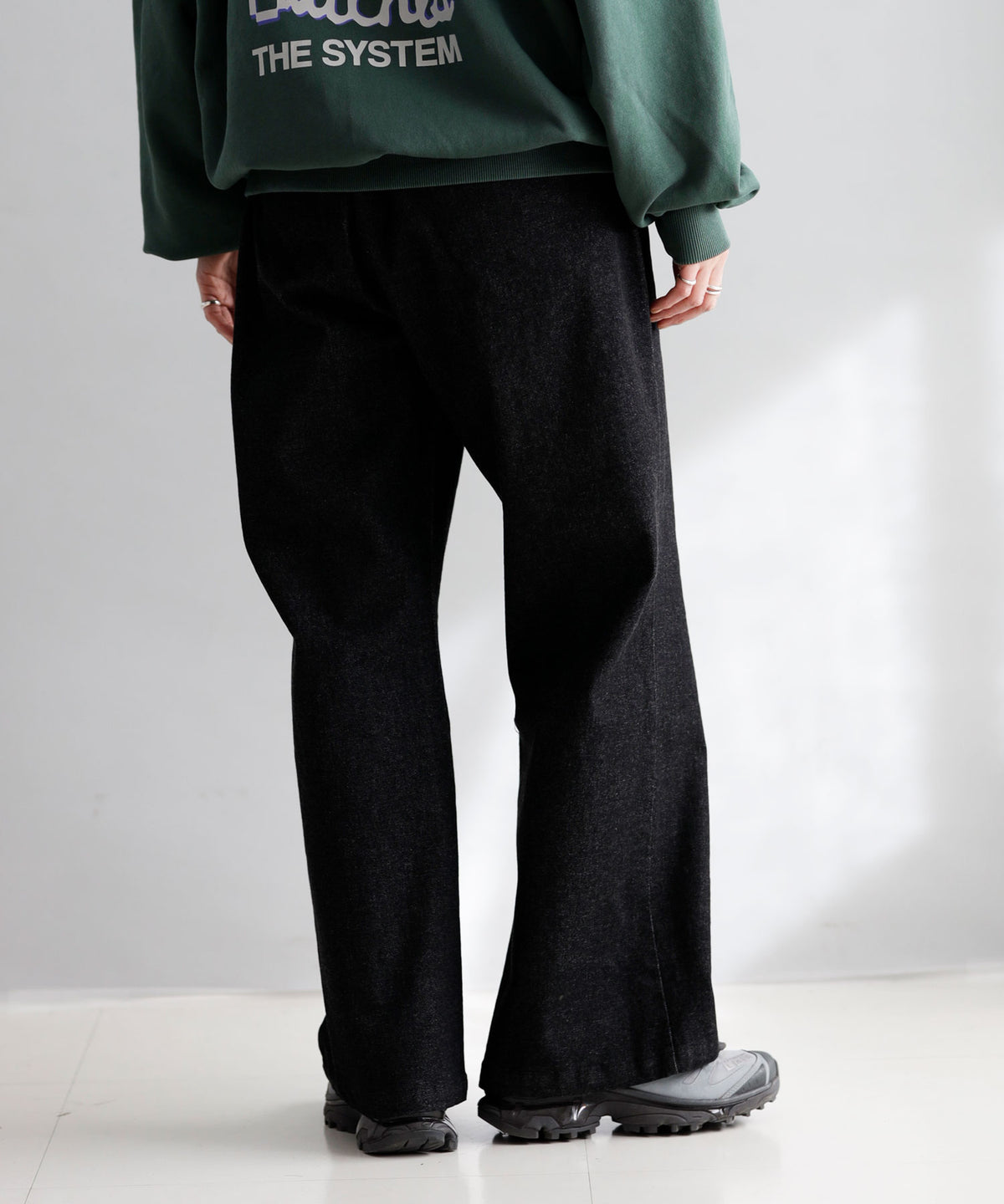 CREW WIDE DENIM PANTS［145-175cm］