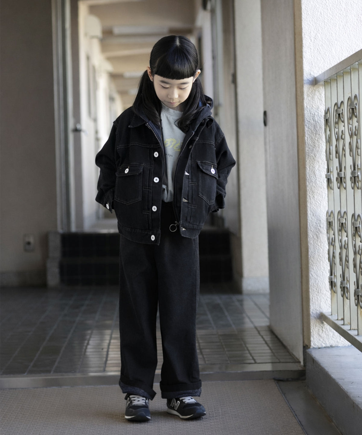 CREW WIDE DENIM PANTS［145-175cm］