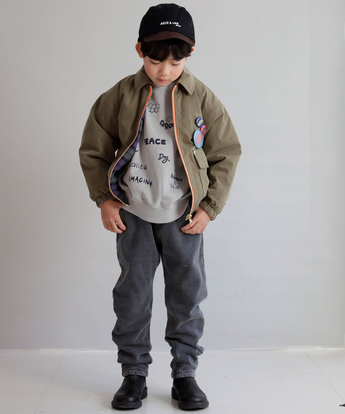 《環境配慮素材》OG×RE.NY REVERSIBLE ZIP BLOUSON［145-175cm］リバーシブル