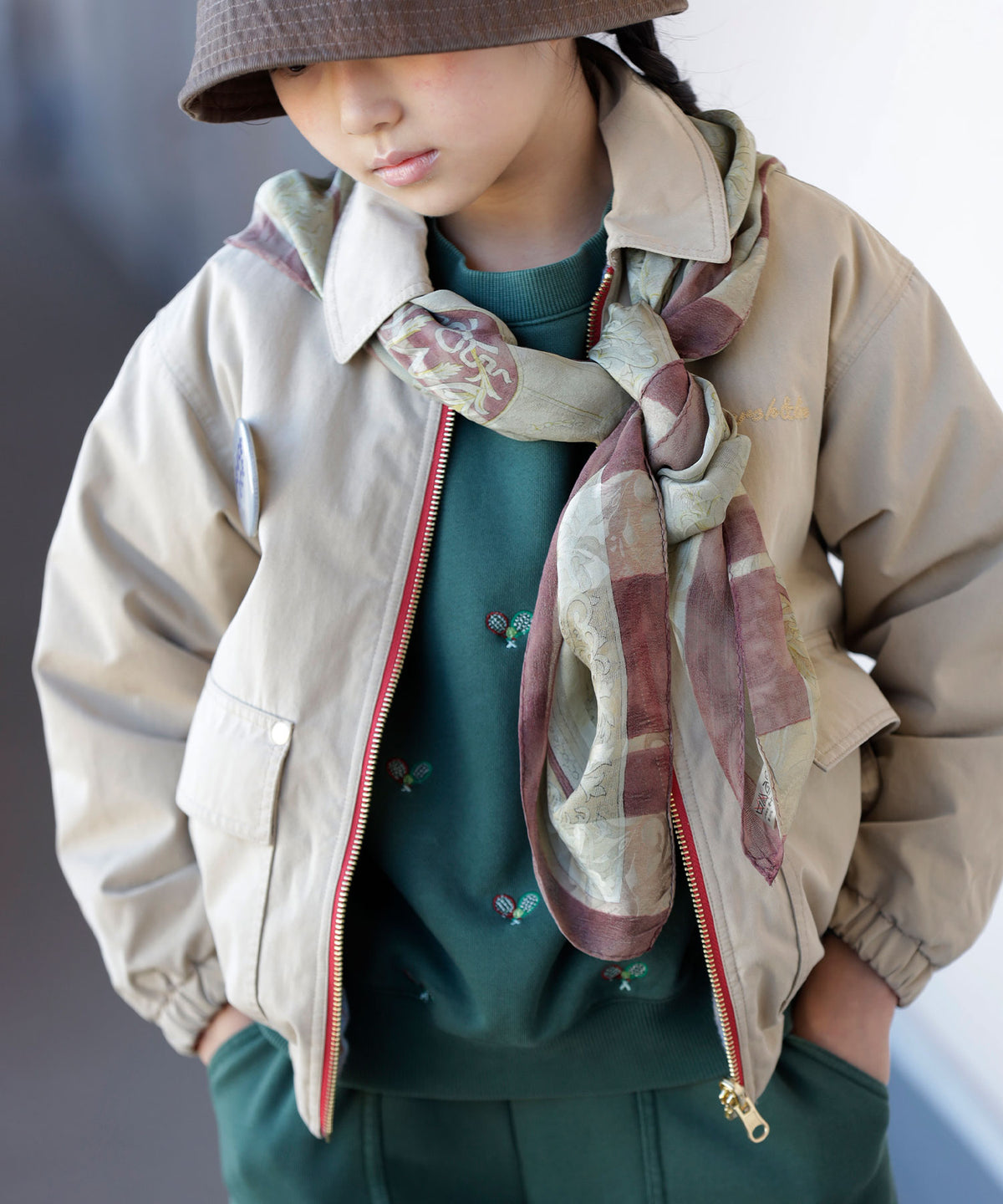 《環境配慮素材》OG×RE.NY REVERSIBLE ZIP BLOUSON［145-175cm］リバーシブル