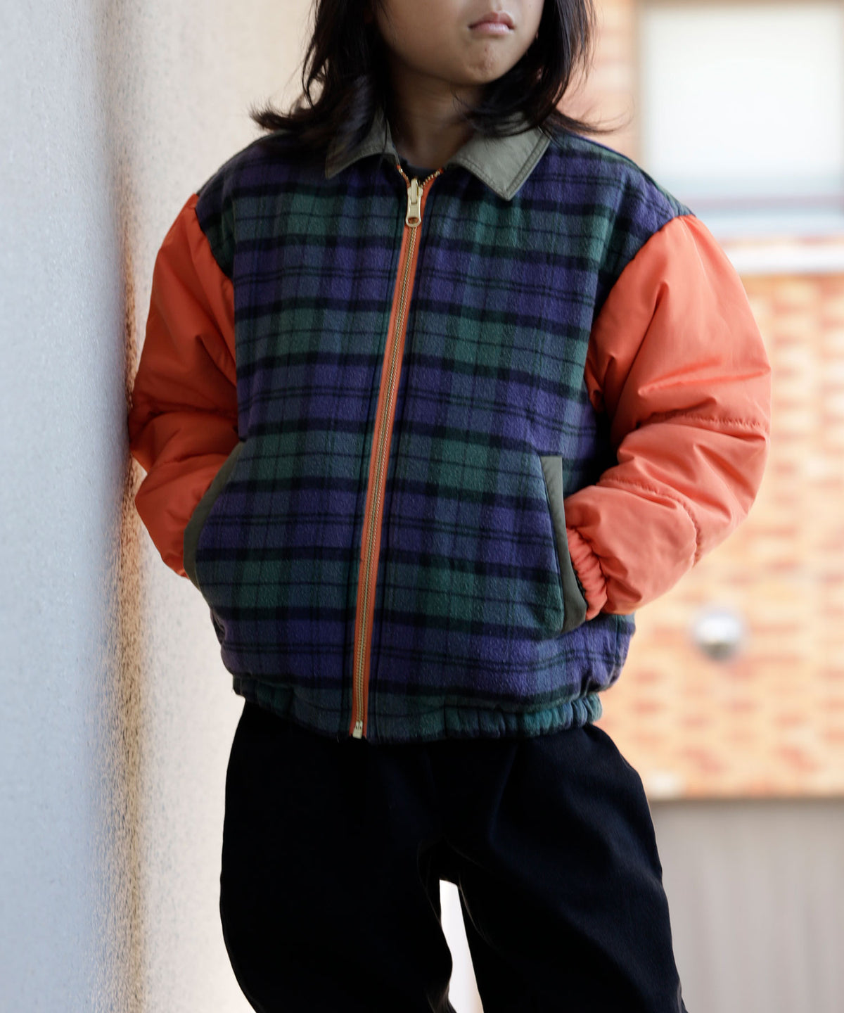 《環境配慮素材》OG×RE.NY REVERSIBLE ZIP BLOUSON［145-175cm］リバーシブル