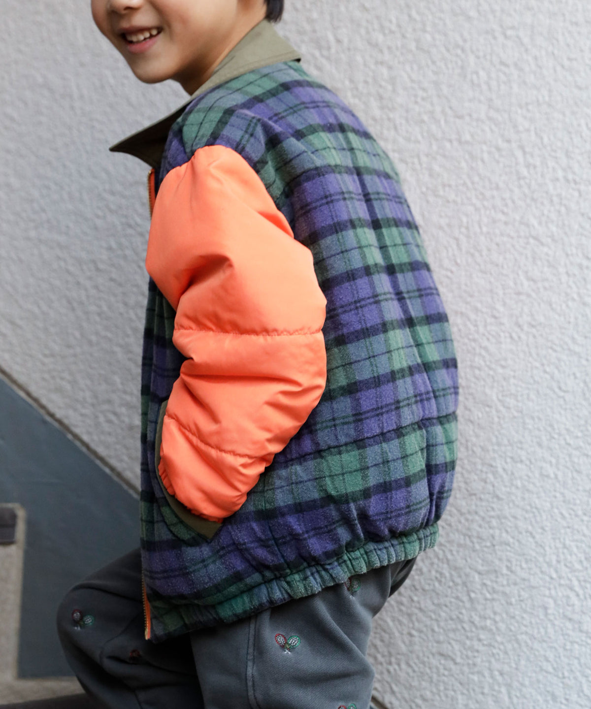 《環境配慮素材》OG×RE.NY REVERSIBLE ZIP BLOUSON［145-175cm］リバーシブル