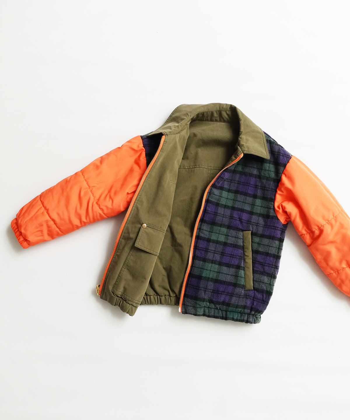 《環境配慮素材》OG×RE.NY REVERSIBLE ZIP BLOUSON［145-175cm］リバーシブル