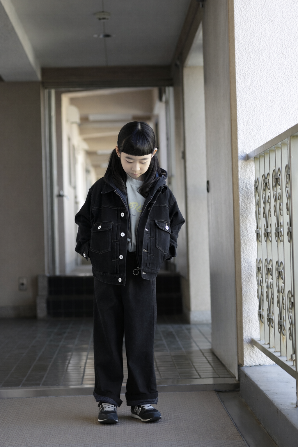 CREW WIDE DENIM PANTS［145-175cm］