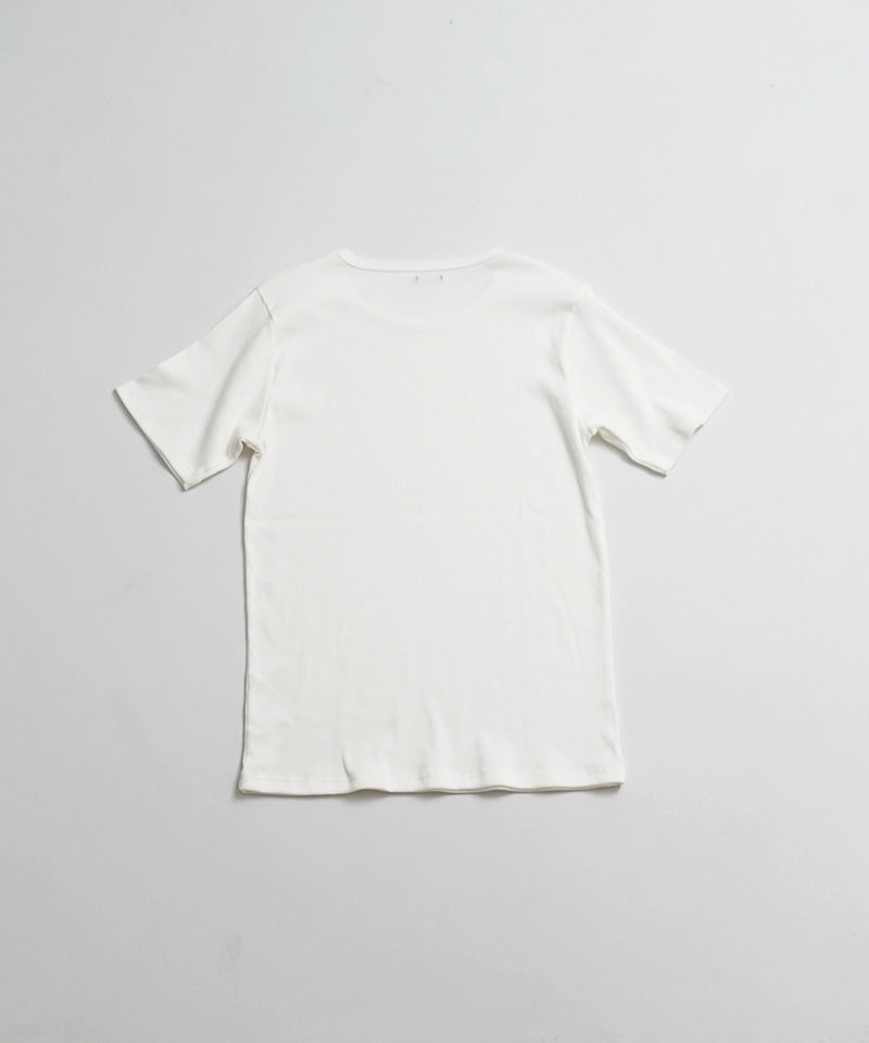 COTTON RIB H/S TEE