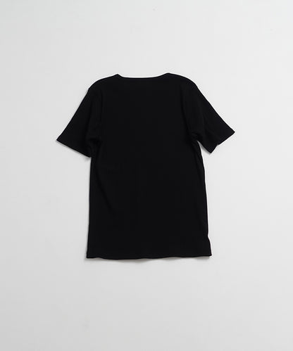 COTTON RIB H/S TEE