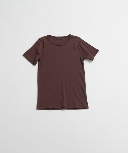 COTTON RIB H/S TEE