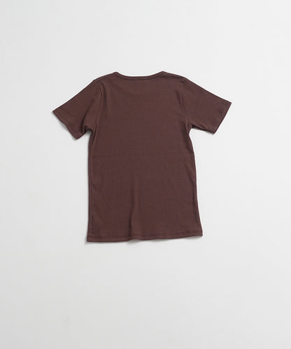 COTTON RIB H/S TEE