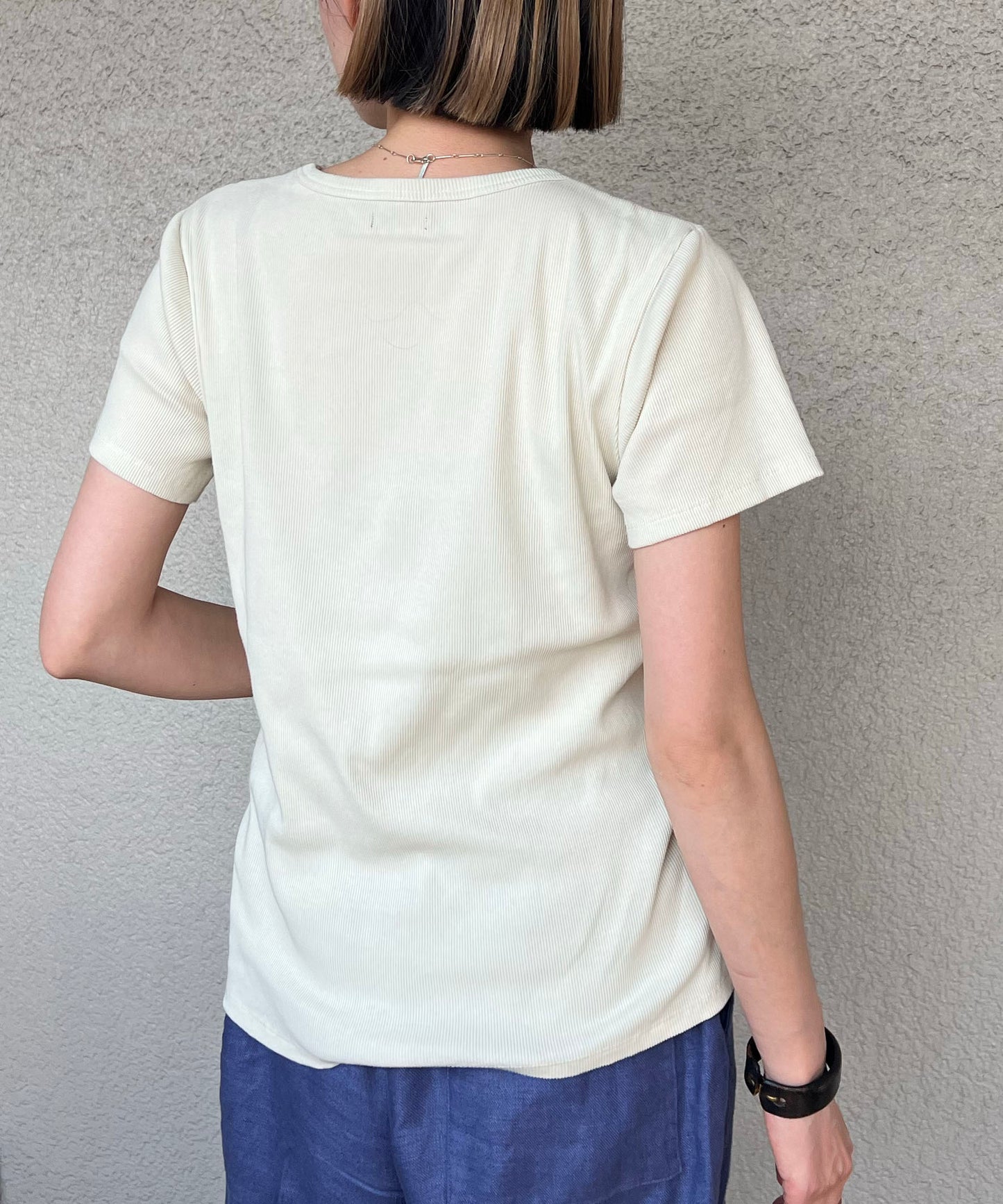 COTTON RIB H/S TEE オンオフ兼用