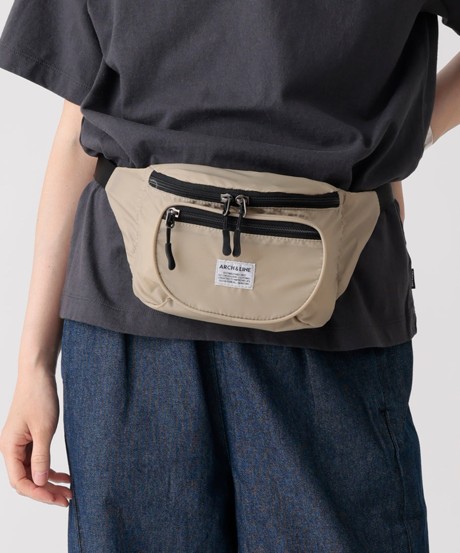 Re: NYLON WAIST BAG 弱撥水 軽量 リサイクルナイロン 親子兼用