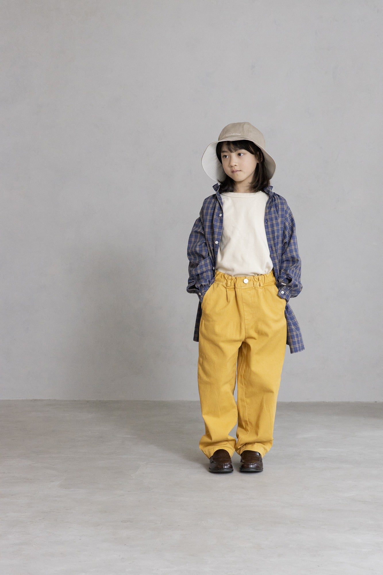 TWILL CREW PANTS 厚手 製品染め テーパード