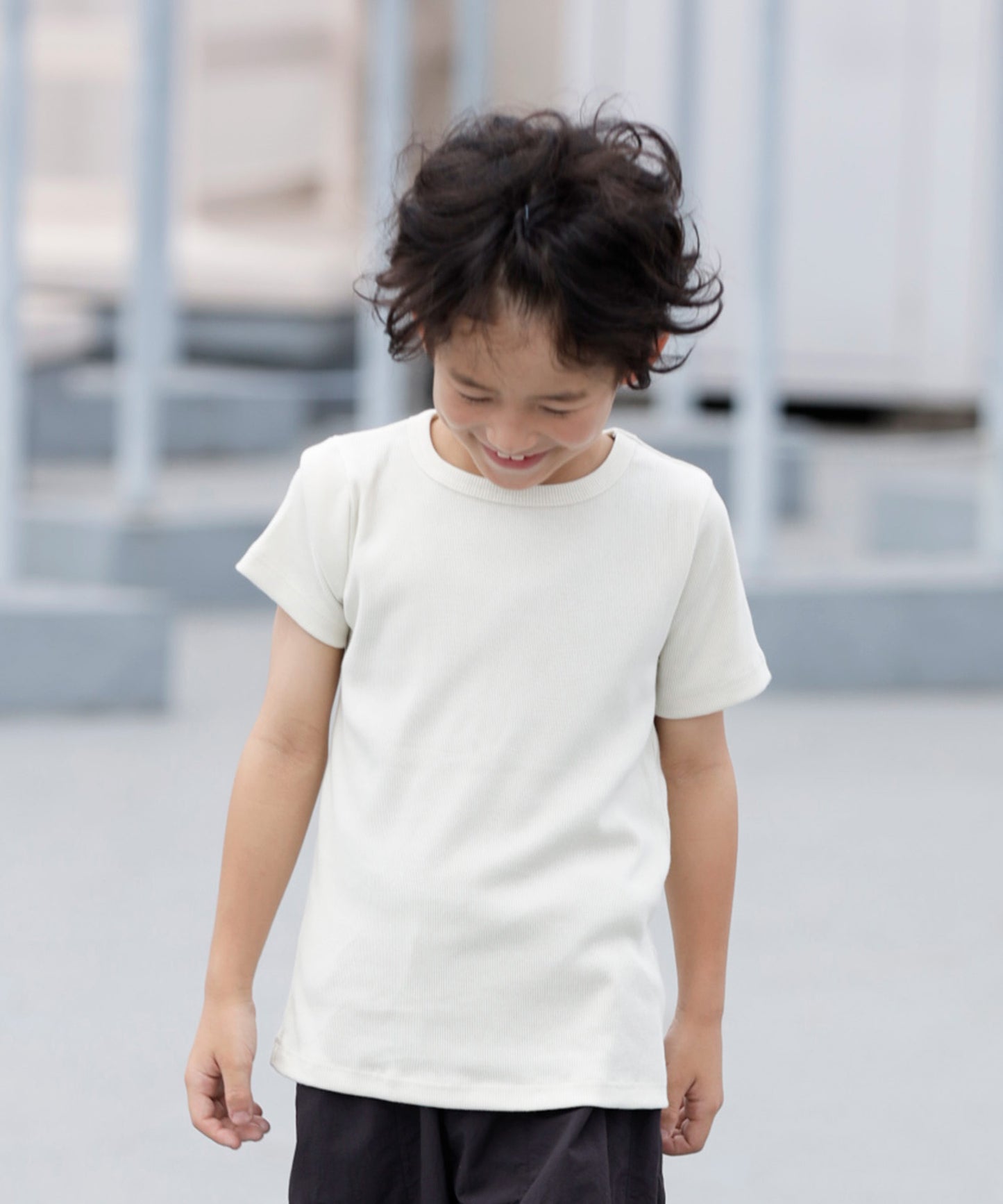 COTTON RIB H/S TEE