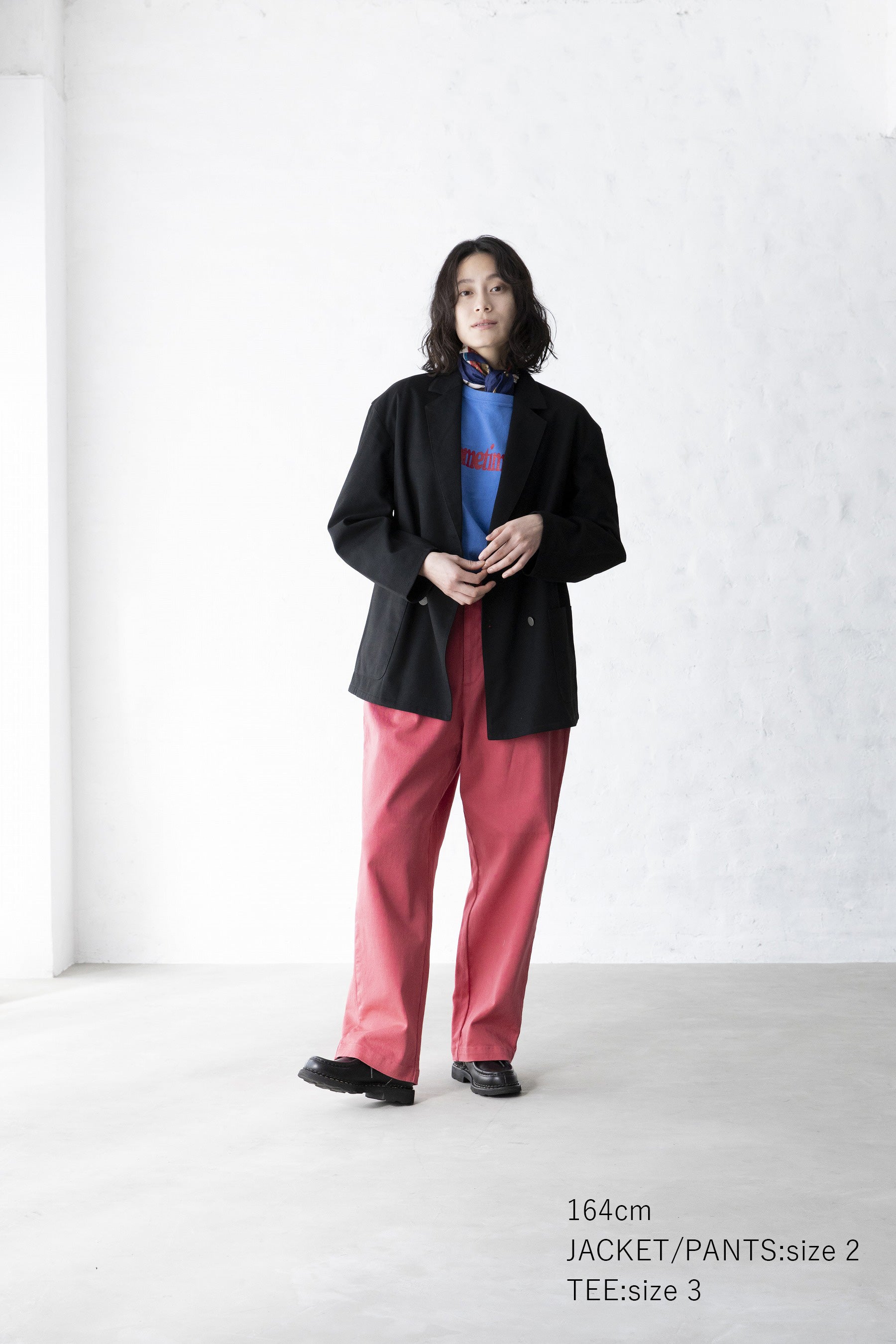 環境配慮素材》FLANNEL EASY JACKET オンオフ兼用 セットアップ