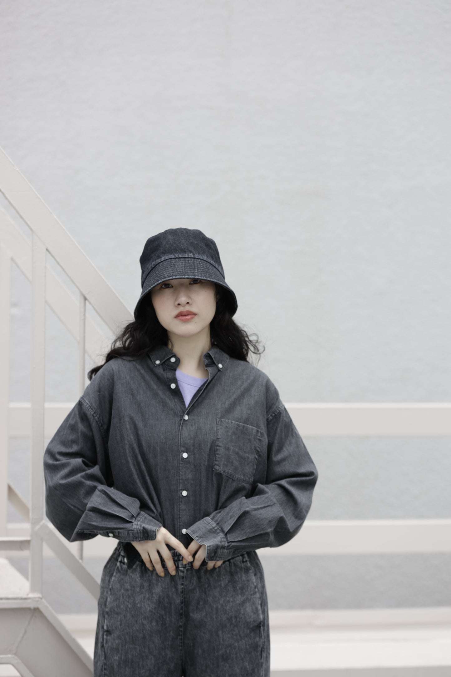 [Eco-friendly material] OG DENIM BUCKET HAT Organic cotton Year-round material [Head circumference 48-60cm]