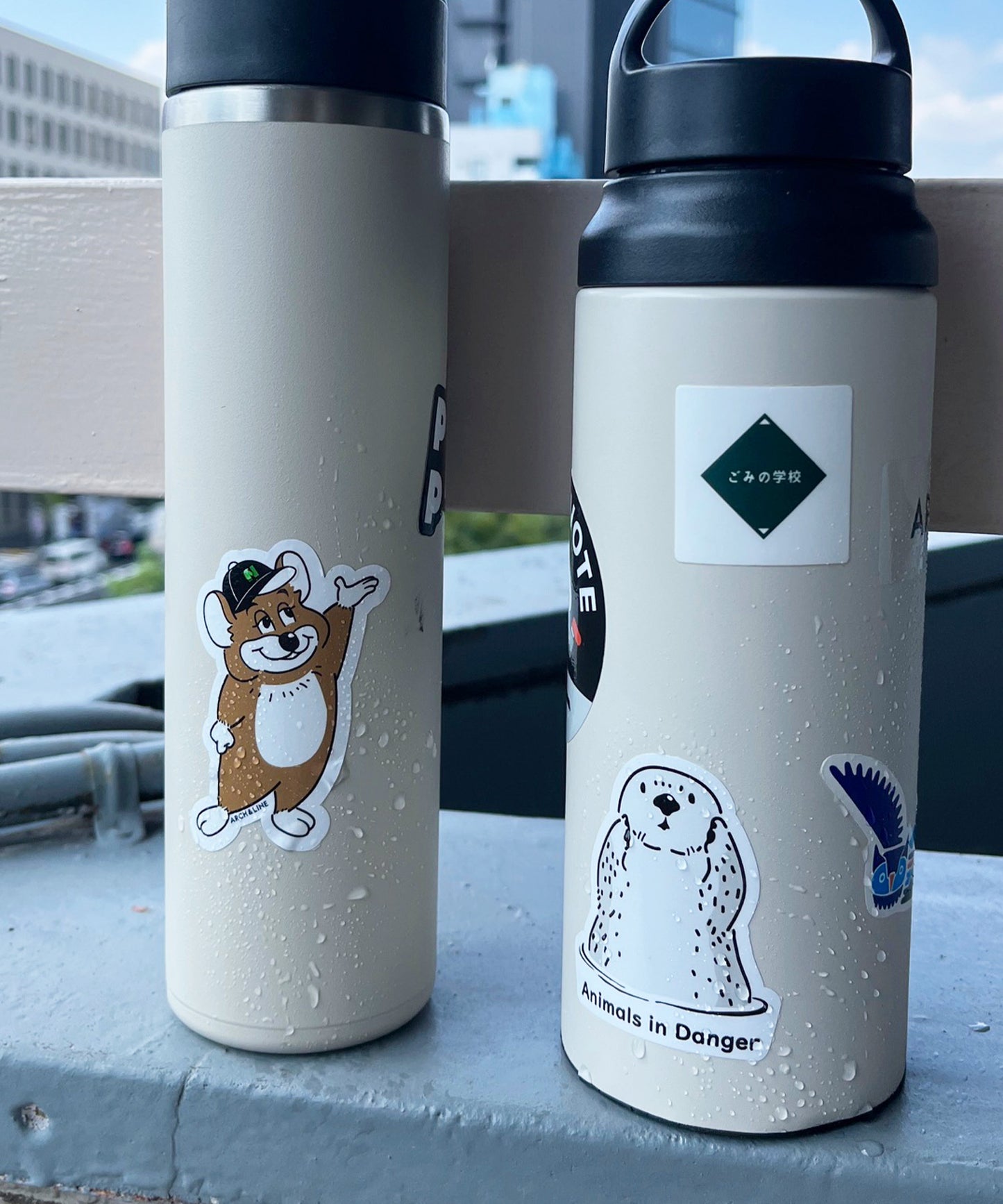 ACTIVE STICKER NO.1～10 耐水 強粘着 マイボトル