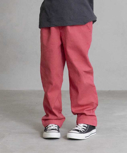 TWILL CREW PANTS 厚手 製品染め テーパード