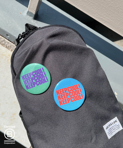 ACTIVE BADGE 再帰反射バッジ 直径57mm