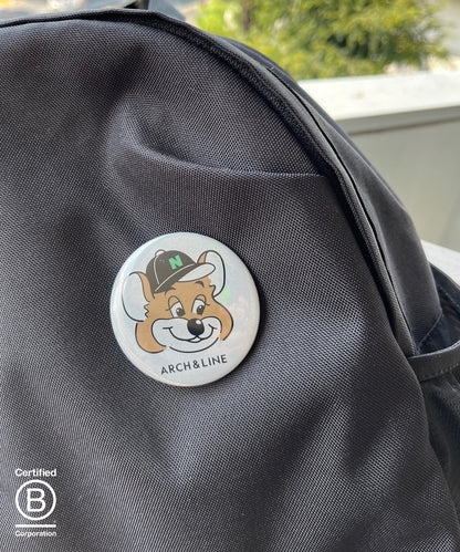ACTIVE BADGE 再帰反射バッジ 直径57mm