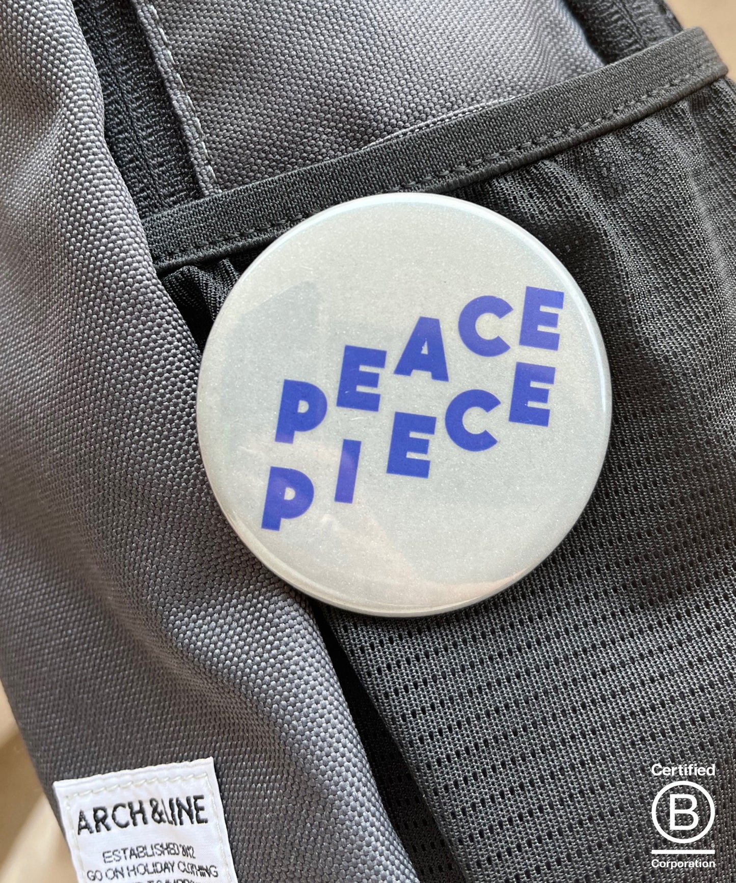 ACTIVE BADGE 再帰反射バッジ 直径57mm