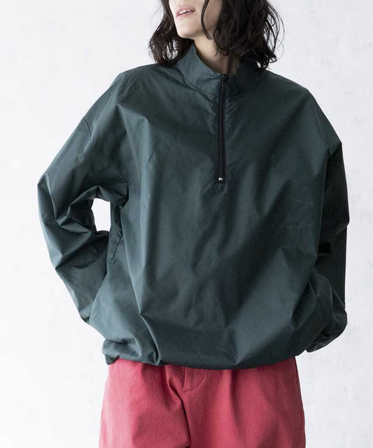 Re:NYLON HALF ZIP PO 弱撥水 軽量 リサイクルナイロン