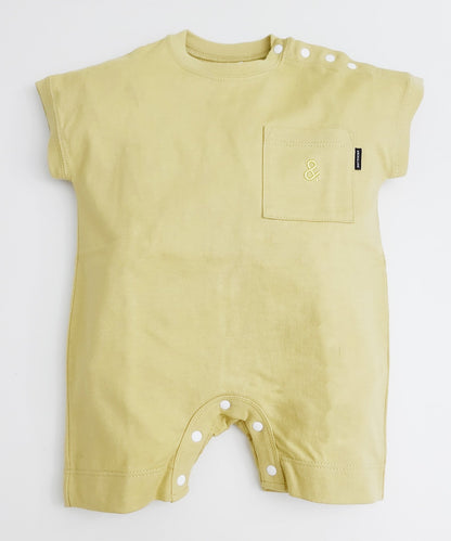 OG 法式袖連身褲有機棉禮物 [5 個月至 1 歲/身高約 60 公分至 80 公分]