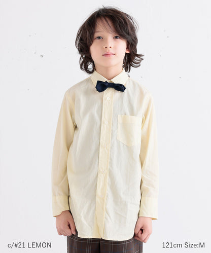 [Environmentally friendly material] Ly/Co COLOR SHIRT On/off shirt [100-145cm]