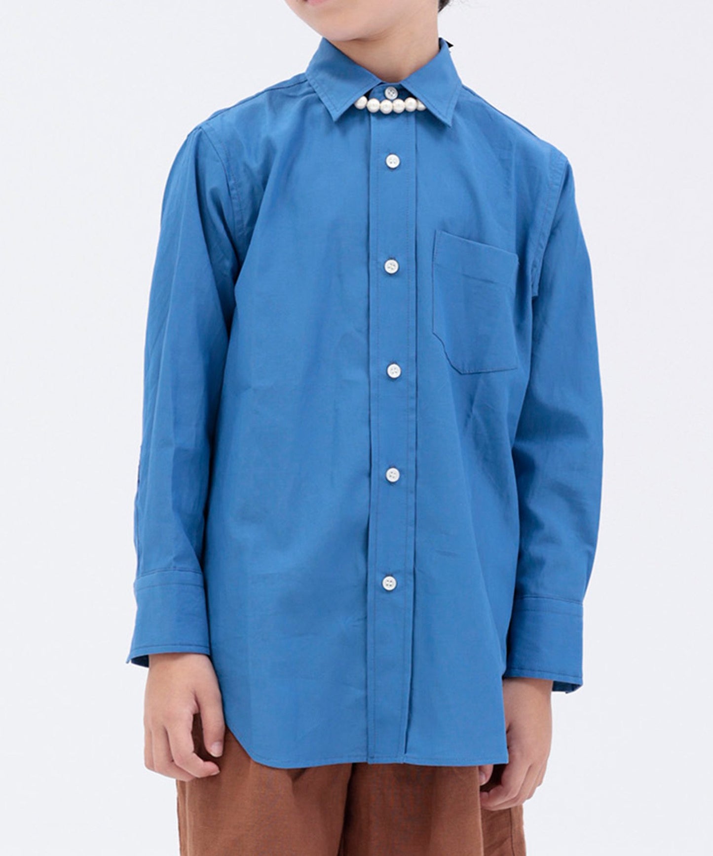 [Environmentally friendly material] STANDARD COLOR SHIRT On/off shirt [100-145cm]