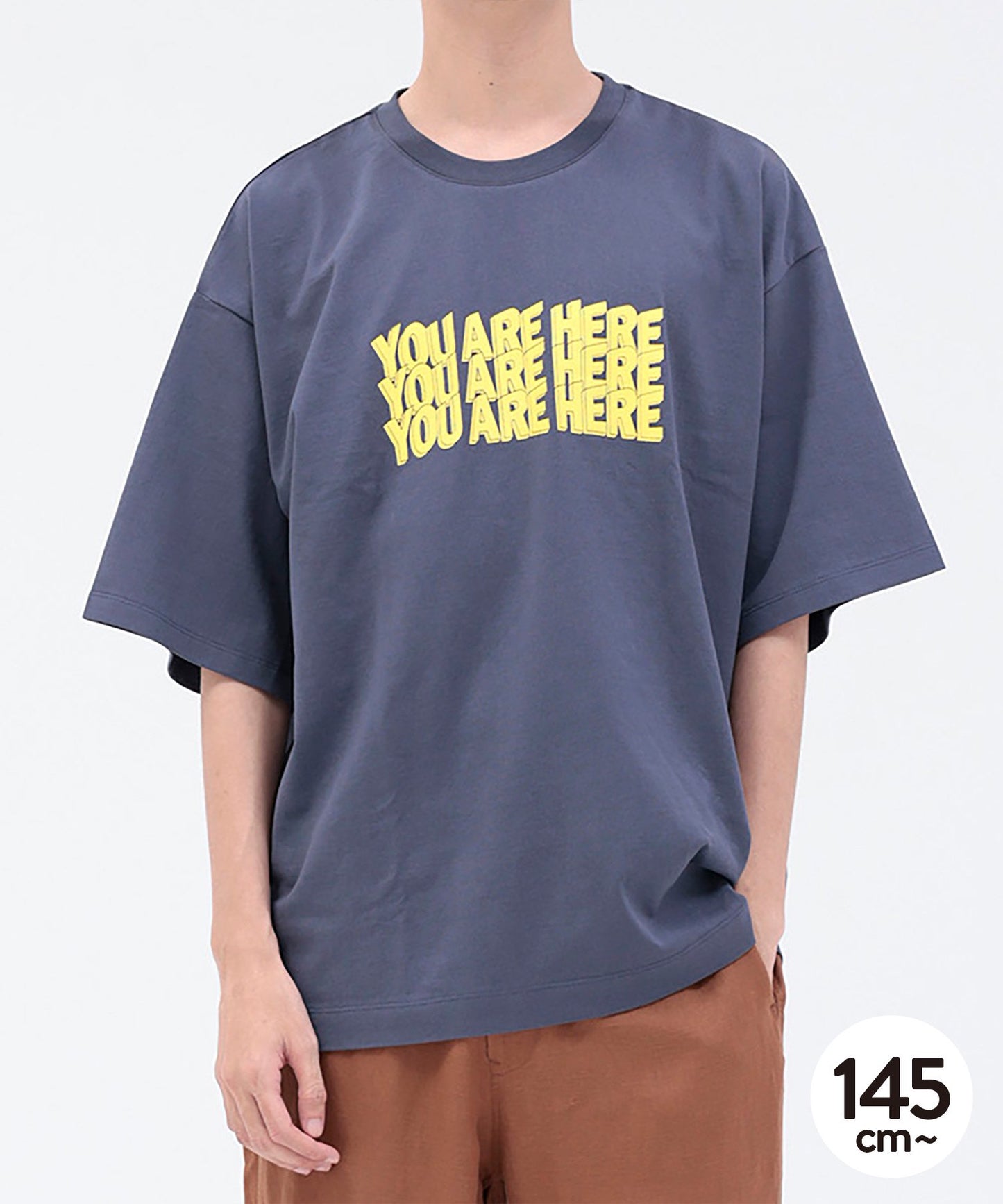 [Environmentally friendly material] OG COTTON HERE TEE Organic cotton wide type [145-175cm]