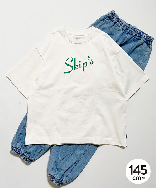 [Environmentally friendly material] OG COTTON SKIPS TEE Organic cotton wide type [145-175cm]