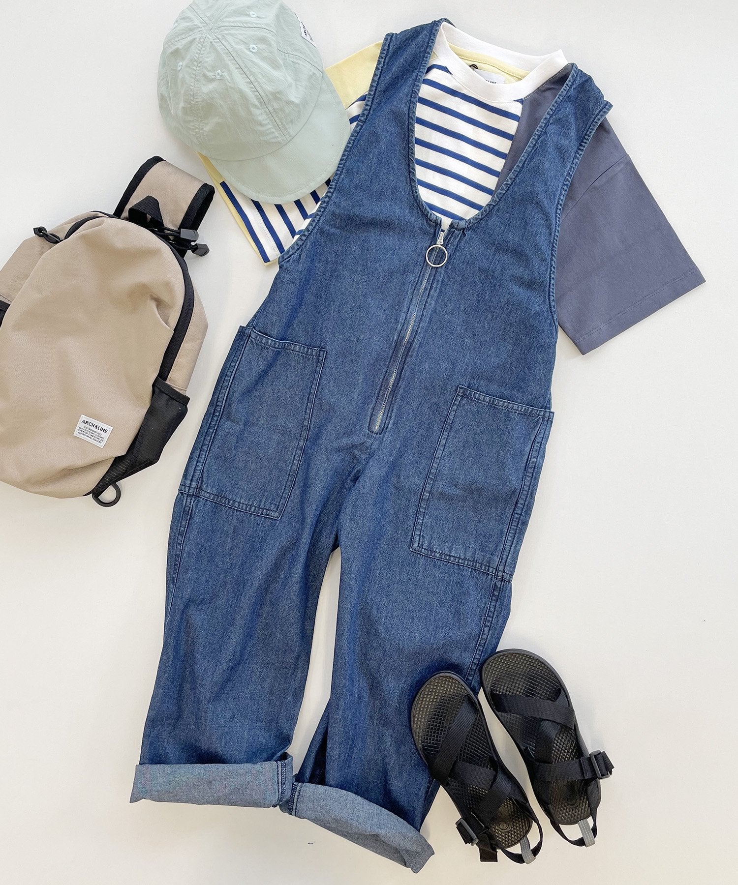 LIGHT DENIM SALOPETTE オールインワン 薄地［100-145cm］ – ARCH&LINE