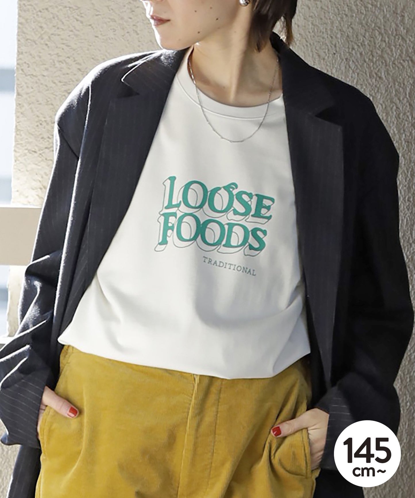 [Environmentally friendly material] OG CLEAR COTTON LOOSE TEE Organic cotton gas fired jersey Just loose type Charity [145-175cm]