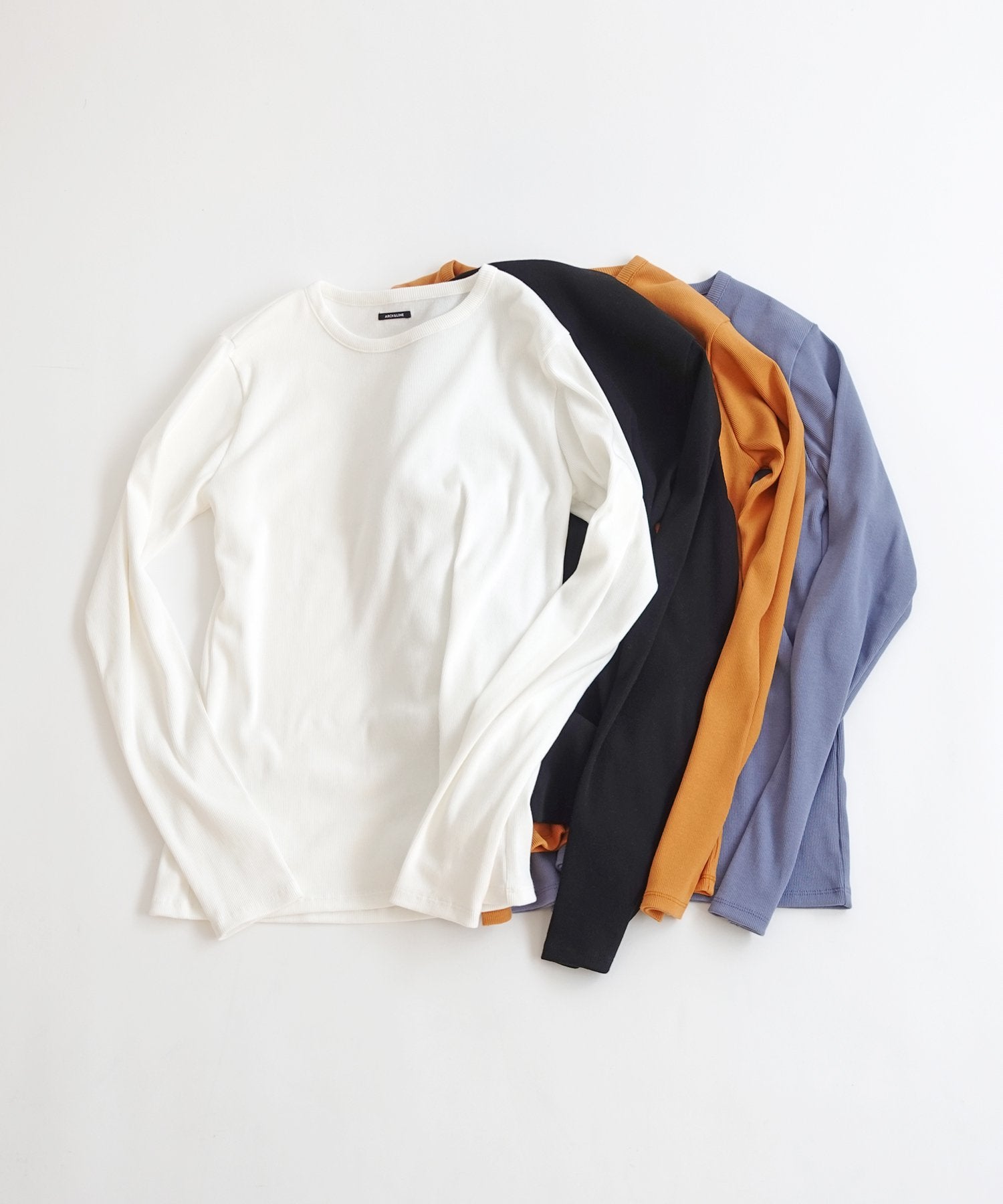 ARCHANDLINE アーチアンドライン COTTON TEE SOLID 大人用 47BROWN AL231314 COTTON RIB C/N TEE リブ素材 コットン［100-145cm］ – ARCH&LINE